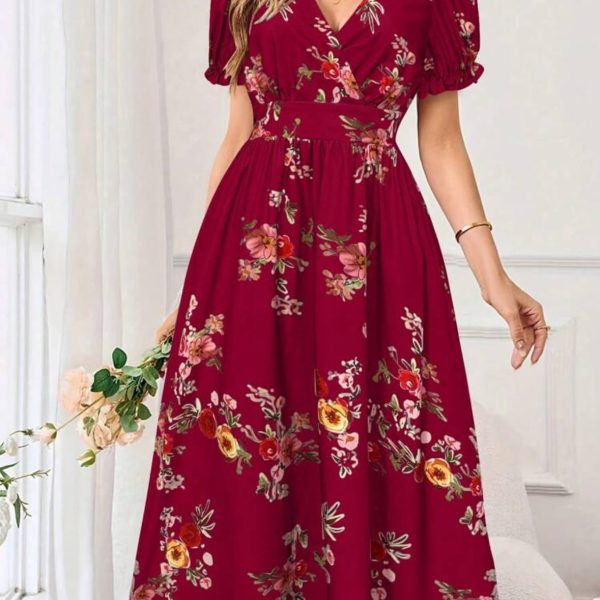 SHEIN Clasi Robe d'été à imprimé floral