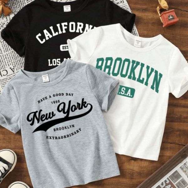 SHEIN Noms de villes, New York, Californie, Brooklyn