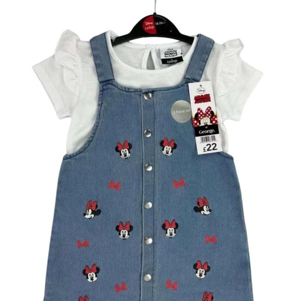 2 pièces salopette t shirt style Mickey mouse