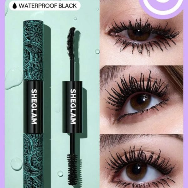 SHEGLAM Mascara Tout-En-Un Volume Et Longueur 2 En 1 Waterproof Volumisant Brosse à Double Embout Allongement Recourbement Cils éPais Rehaussement Mascara Longue Tenue Maquillage Des Yeux Mascara  FêTe De NoëL PâQues FêTe Des MèRes Remise De DiplôMe Anniversaire Vacances Printemps ÉTé Y2K Fantaisie Mode Maquillage CosméTique FêTe Plage Voyage Camping ExtéRieur ÉCole Campus Voyage Festivals DéCor Cadeau PréSent Rose Fille Cosplay Meilleur Couleur Charme Ambiance