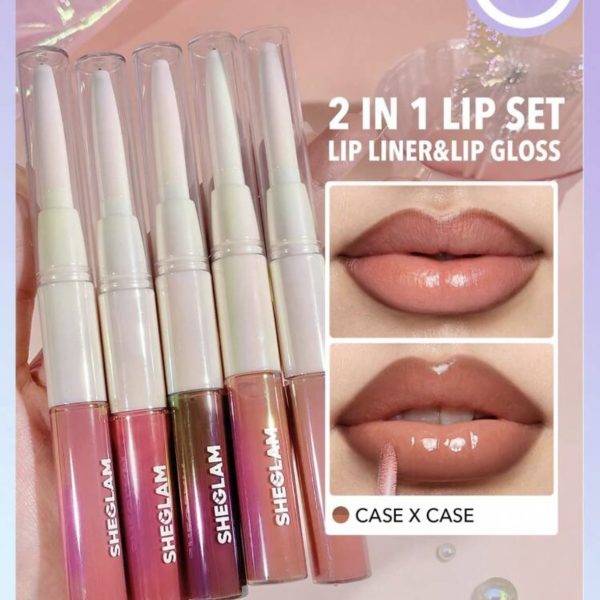 SHEGLAM Crayon à LèVres Et Gloss Lip Rules-ÉTui X Case-Rouge à LèVres Liquide Hydratant 2 En 1-Crayon à LèVres à Haute Teneur En Pigments-Combo Pour Les LèVres-Hydratant-RéDuit Les Ridules Des LèVres-Maquillage Des LèVres PâQues FêTe Des MèRes Remise De DiplôMe Anniversaire Vacances Printemps ÉTé Y2K Fantaisie Mode Maquillage CosméTique FêTe Plage Voyage Camping ExtéRieur ÉCole Campus Voyage Festivals DéCor Cadeau PréSent Rose Fille Cosplay Meilleur Couleur Charme Ambiance
