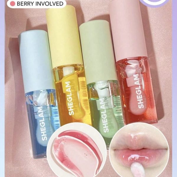 SHEGLAM Huile Hydratante Pour Les LèVres Jelly Wow-Brillant à LèVres Hydratant Transparent Aux Baies Soin Des LèVres Repulpant Et Non Collant Finition Haute Brillance Extrait De Fraise Nourrissant CosméTiques Pour Les LèVres Liquides  NoëL Hiver Brillant à LèVres PâQues FêTe Des MèRes Remise De DiplôMe Anniversaire Vacances Printemps ÉTé Y2K Fantaisie Mode Maquillage CosméTique FêTe Plage Voyage Camping ExtéRieur ÉCole Campus Voyage Festivals DéCor Cadeau PréSent Rose Fille Cosplay Meilleur Couleur Charme Ambiance