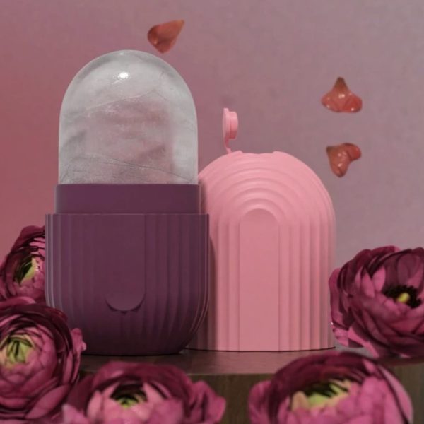 1 pièce Rouleau de massage du visage en silicone - Massage de la peau - Rouleau de massage facial de beauté pour les yeux, le cou et le visage - Outil de soins de la peau