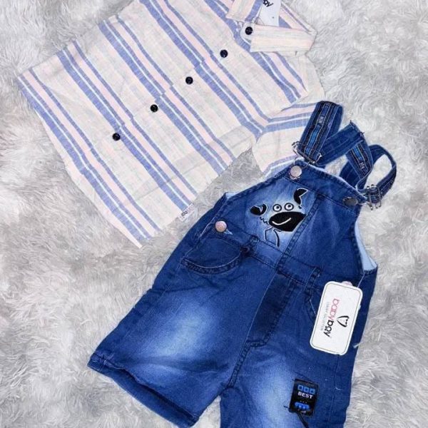 Jolie salopette minnie mouse en jean et t shirt (Copie) (Copie)