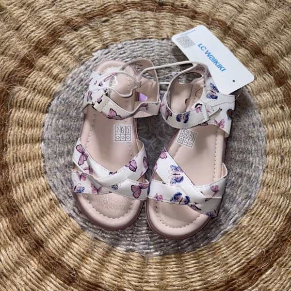 Sandales fillettes papillon