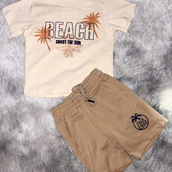 Ensemble survêtement  beach marron