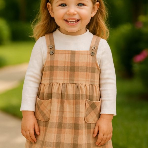 Robe filettes marron