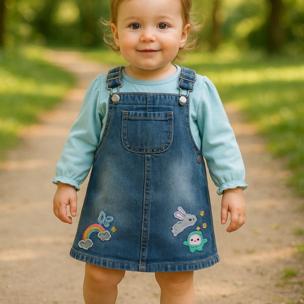 Robe fillettes , jean et pull