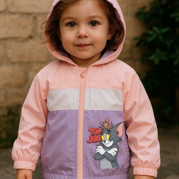 Imperméable veste tom & jerry fillette