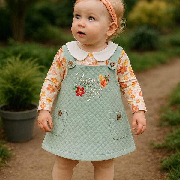 Robe fille 2 pièces avec bandeau