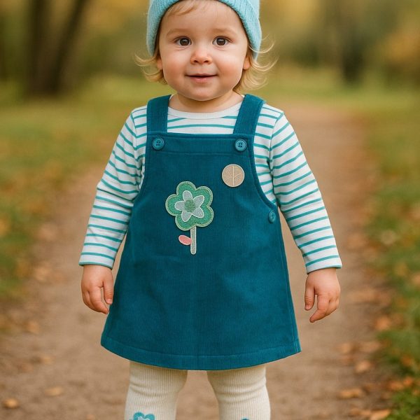 Salopette bébé george pour fillette couleur Bleu