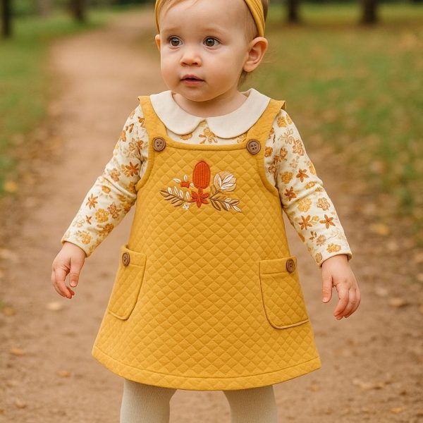 Robe fille 2 pièces avec bandeau