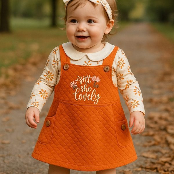 Robe fille 2 pièces avec bandeau