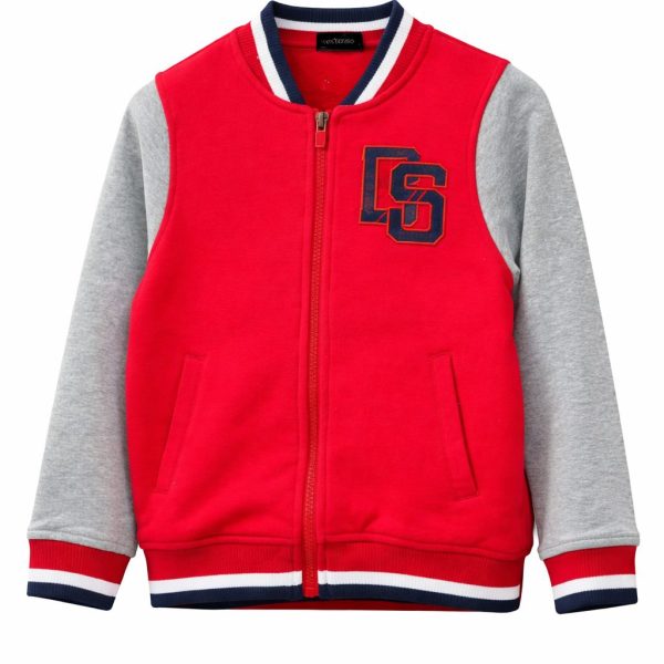 Veste baseball Rouge & Gris