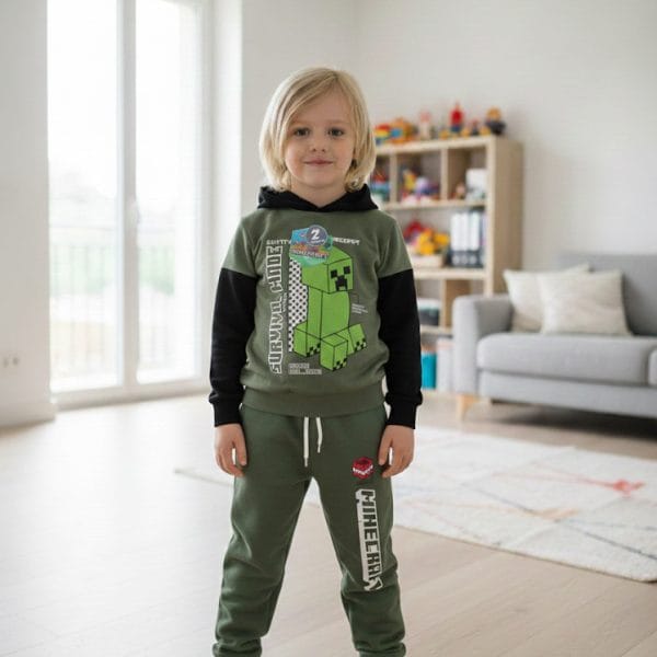 Jogging enfant garçon avec capuche MINECRAFT