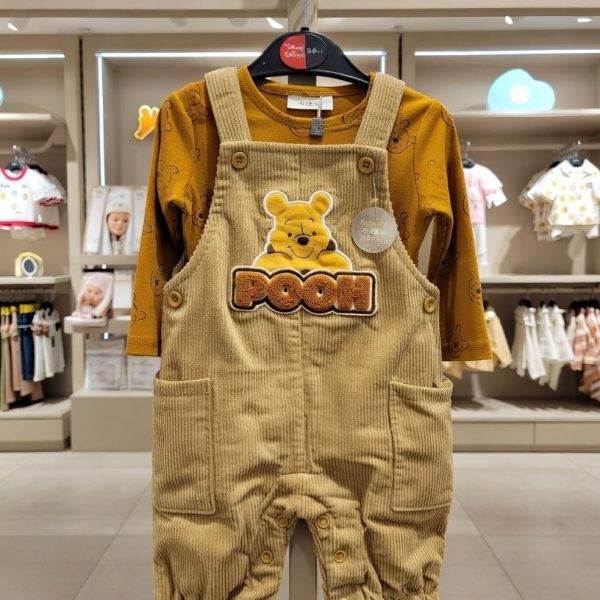 Salopette bébé george avec pull Cotton pour enfants Winnie Beige