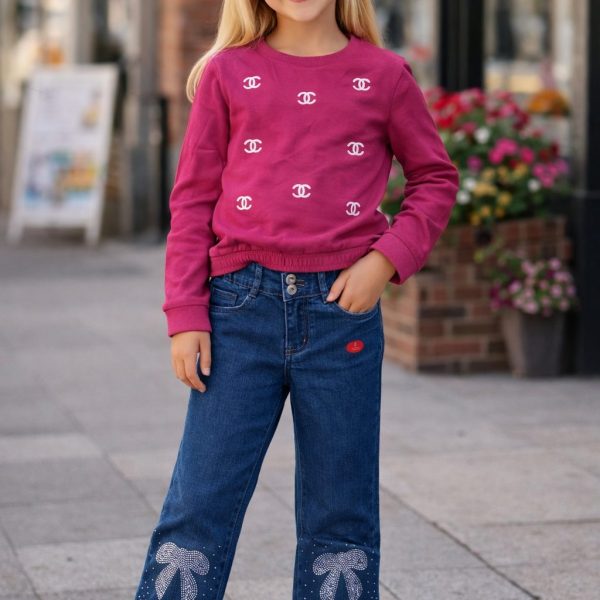 2pcs Pull Channel + Jean bleu ZARA