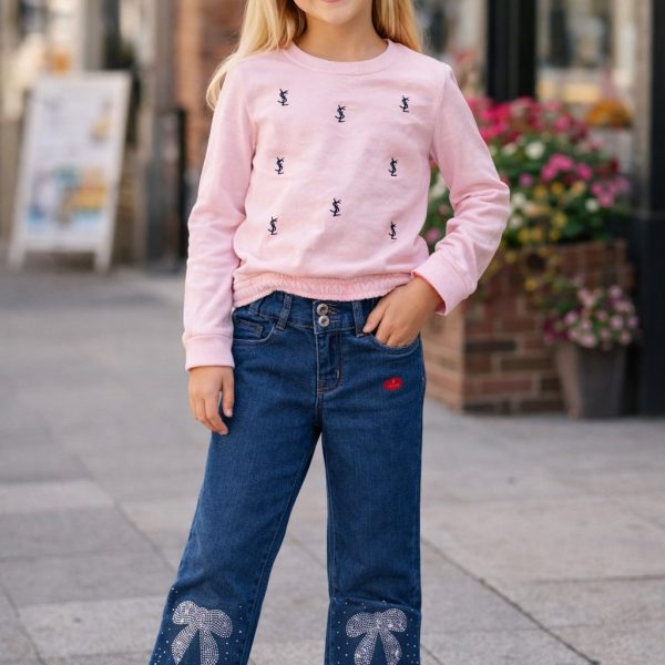 2pcs Pull YSL + Jean bleu ZARA