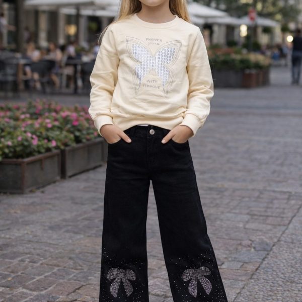 2pcs Pull + Jean noir ZARA