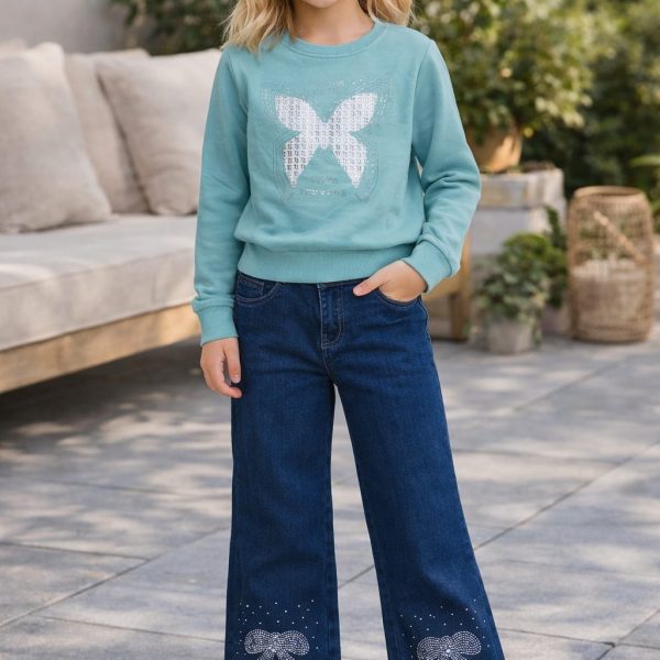 2pcs Pull + Jean bleu ZARA