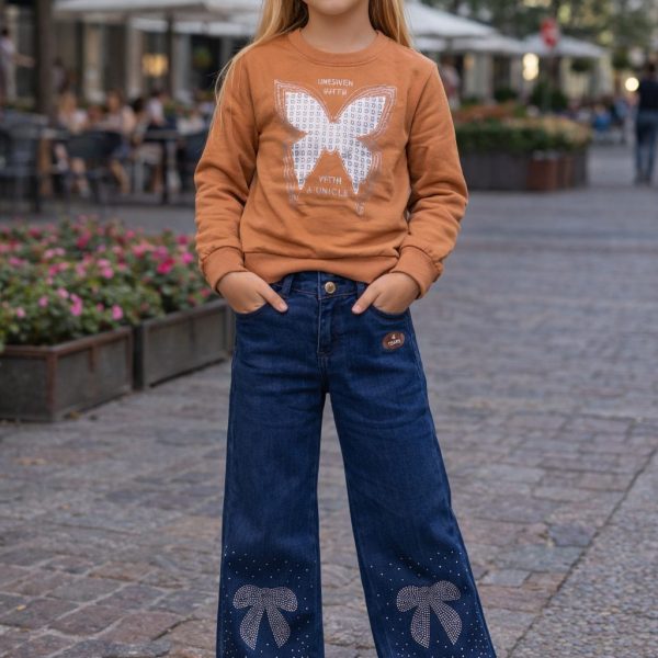 2pcs Pull + Jean bleu ZARA