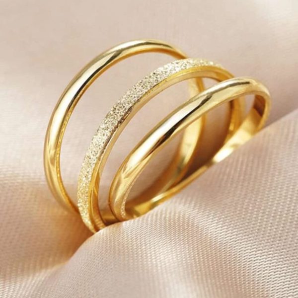 Bague Minimaliste 3 pièces/set