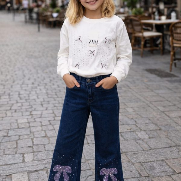 2pcs Pull Zara + Jean bleu