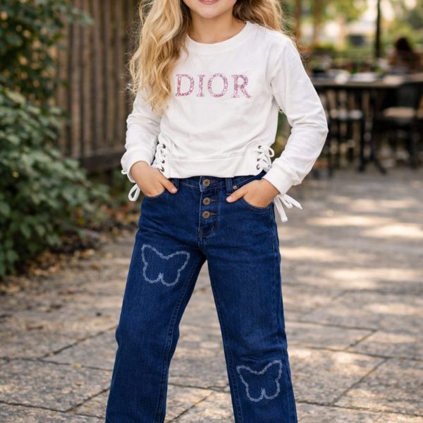 2pcs Pull DIOR + Pantalon jean