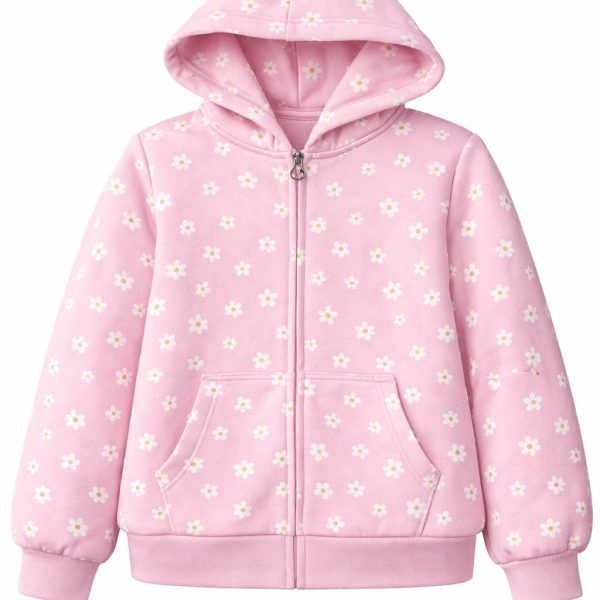 Veste fille à capuche en cotton George
