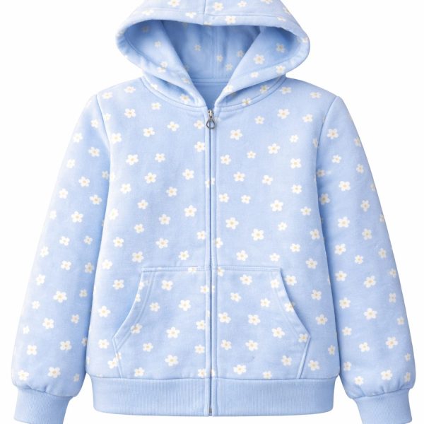 Veste fille à capuche en cotton George