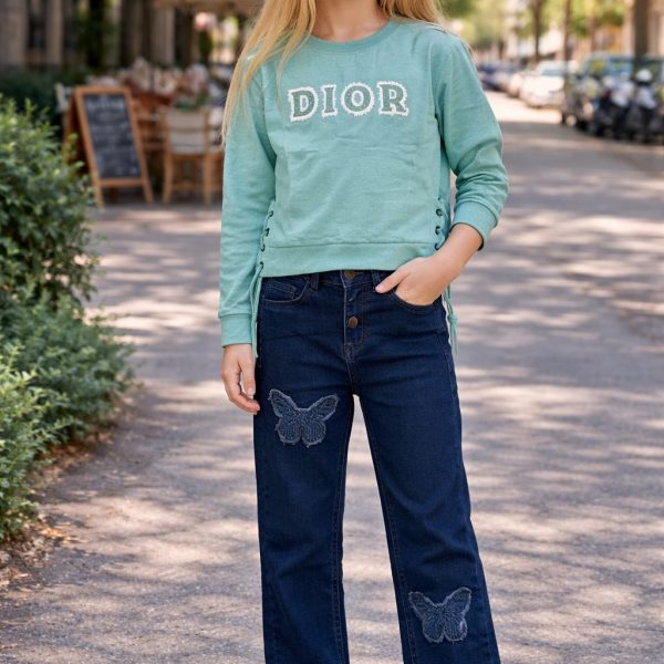2pcs Pull DIOR + Pantalon jean