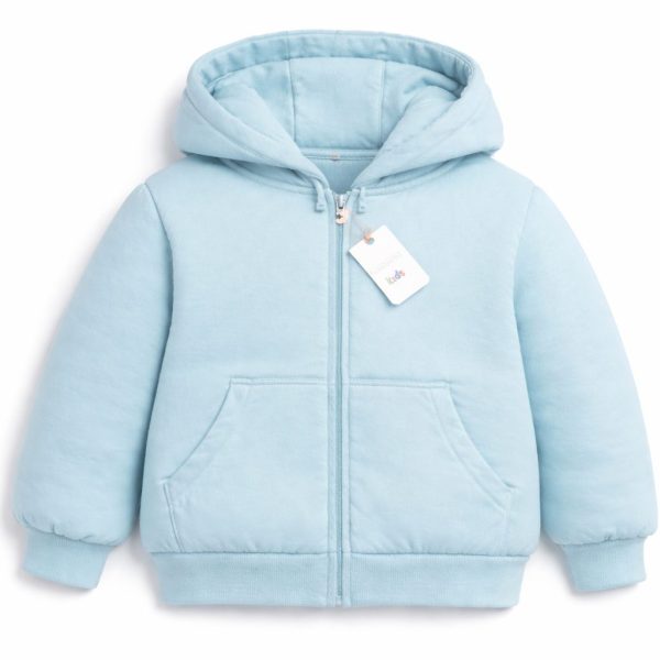 Veste fille à capuche en cotton Simple