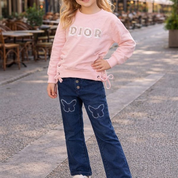 2pcs Pull DIOR + Pantalon jean