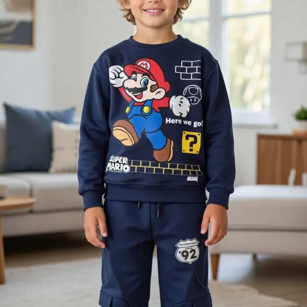 Jogging enfant garçon Mario Bleu nuit