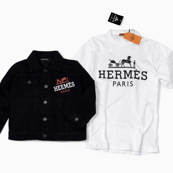 2pcs chemise et t-shirt hermes