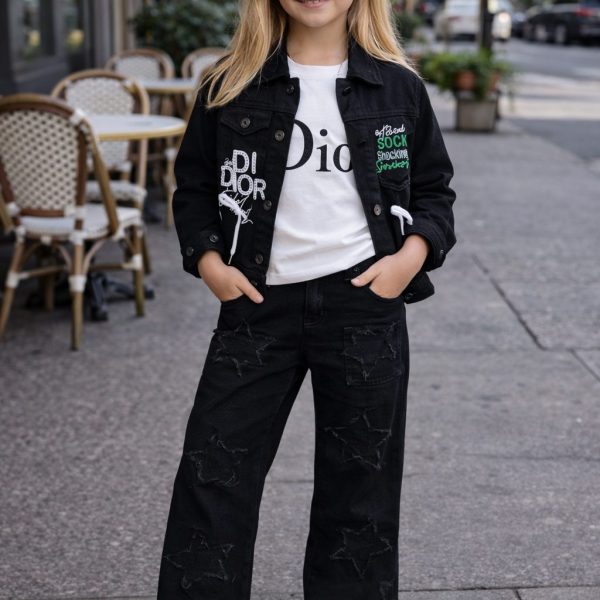 3pcs chemise t-shirt  DIOR + Pantalon jean