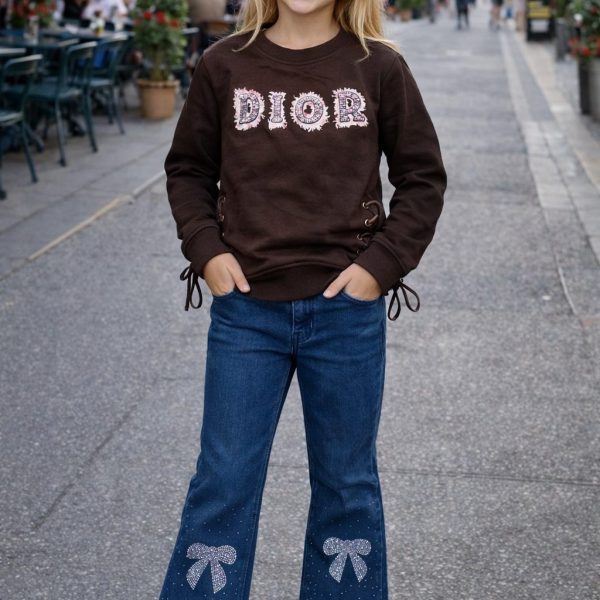 2pcs Pull dior + Jean bleu Zara