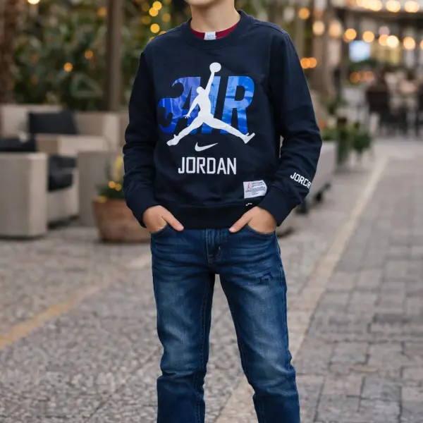 2pcs Pull AIR JORDAN + Jean bleu LV