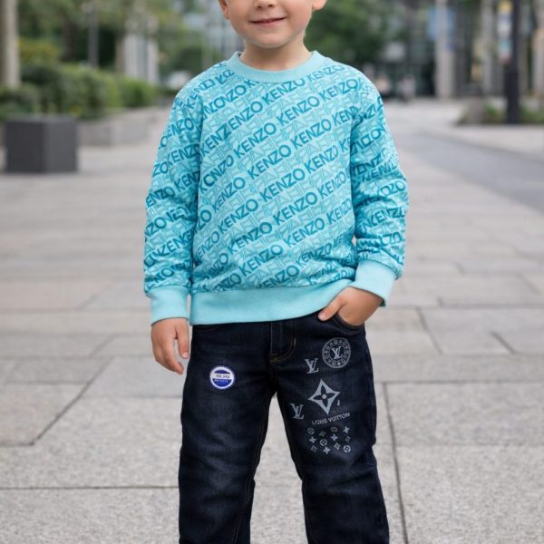 2pcs Pull Kenzo + Jean noir LV