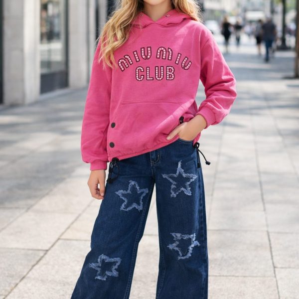 2pcs Pull miu miu + Jean bleu