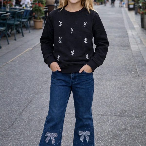 2pcs Pull YvesSaintLaurent + Jean bleu Zara