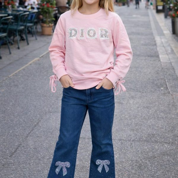 2pcs Pull dior + Jean bleu Zara