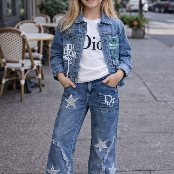 3pcs chemise t-shirt  DIOR + Pantalon jean