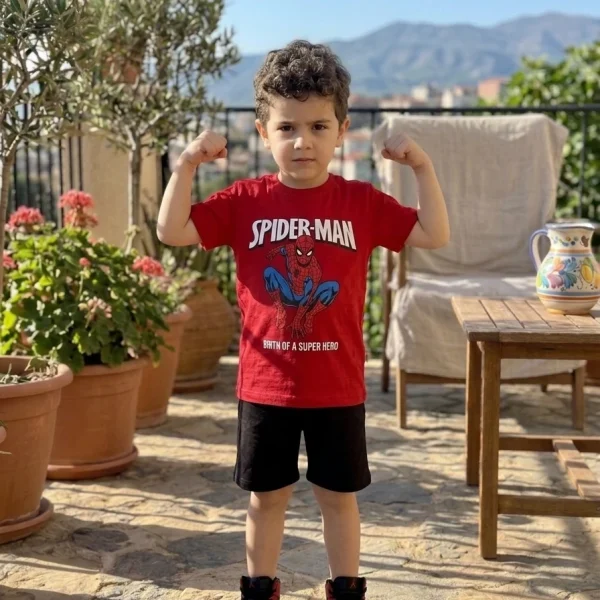 Ensemble Spiderman Turque