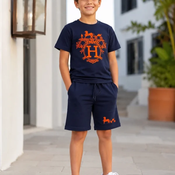 Ensemble T-shirt et short Cotton Hermes