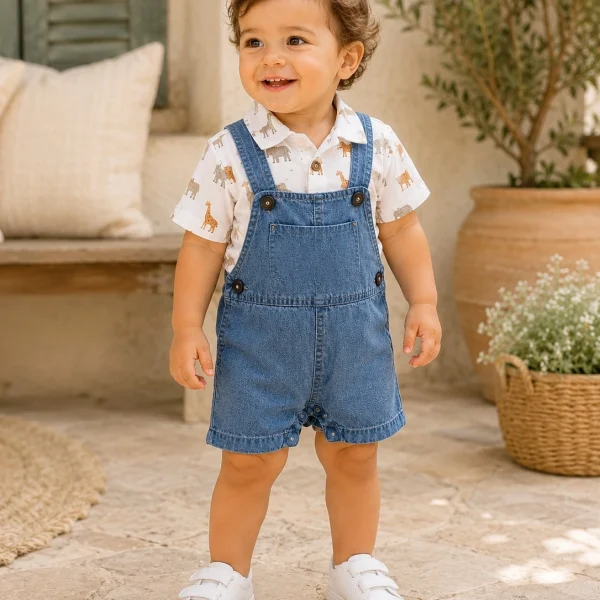 Salopette et T-shirt enfant LC wikiki