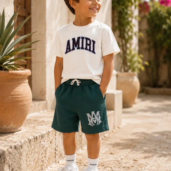 2pcs T-shirt + short Amiri